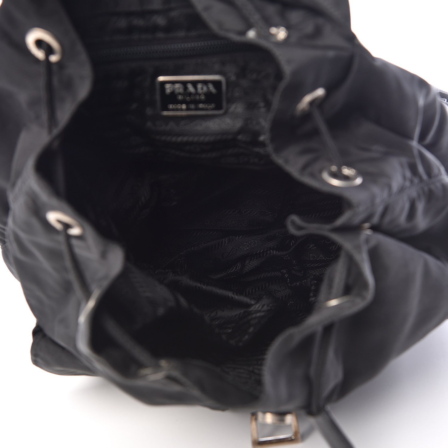 Prada Nylon Vela Medium Backpack Black 5 of 12