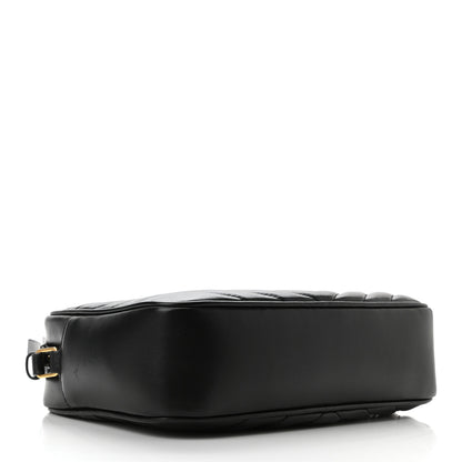 Saint Laurent Calfskin Matelasse Monogram Lou Camera Bag Black 4 of 10