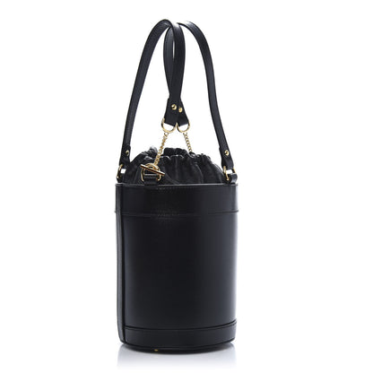 Gucci Azalea Sakai Calfskin Small Horsebit 1955 Drawstring Bucket Bag Black 3 of 11