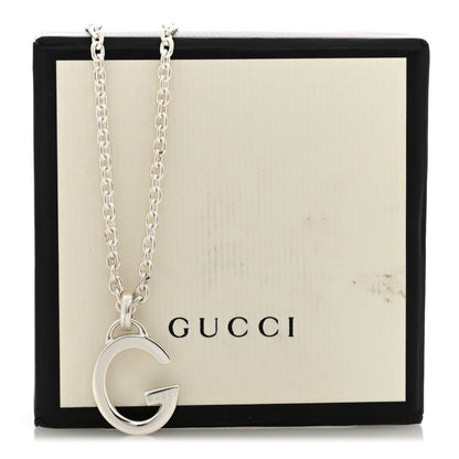 Gucci Sterling Silver G Pendant Necklace 6 of 6