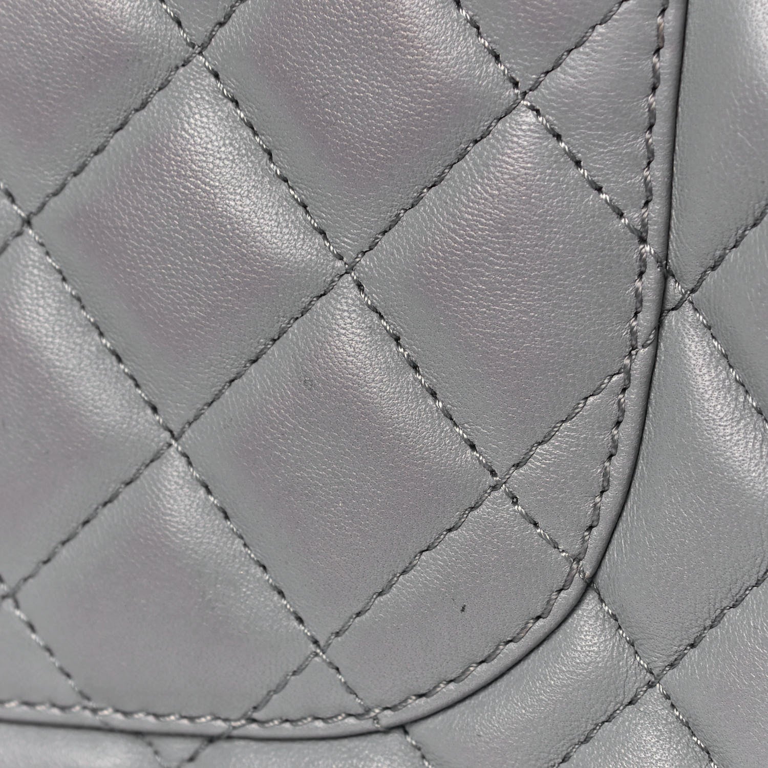 Chanel Lambskin Quilted Medium Mademoiselle Chic Flap Gris 15 of 16