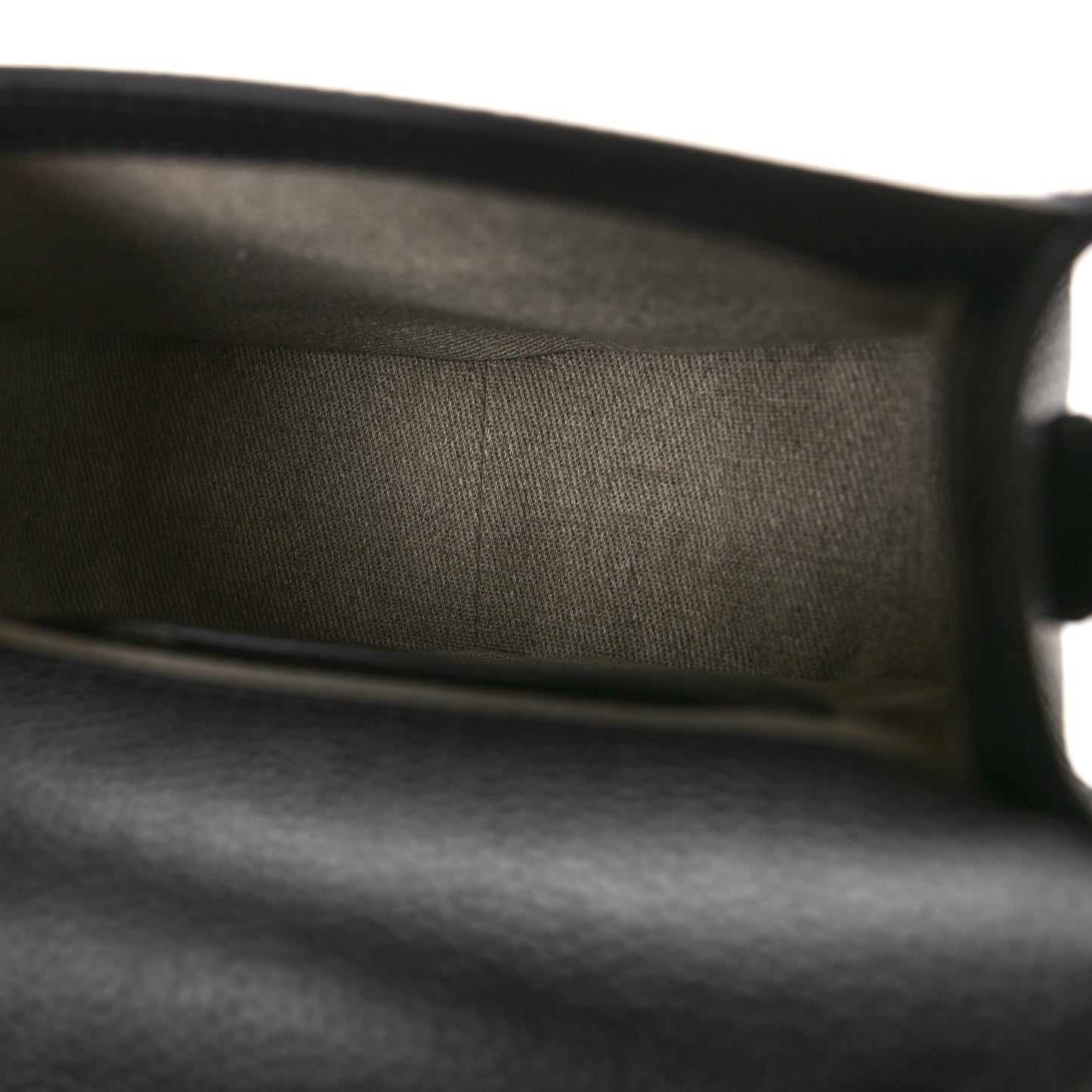 Grained Calfskin Small Marcie Saddle Bag Black