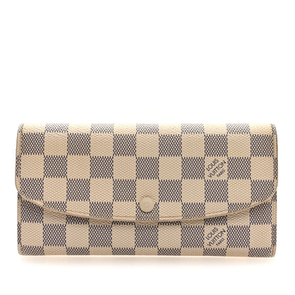 Louis Vuitton Damier Azur Emilie Wallet 1 of 6