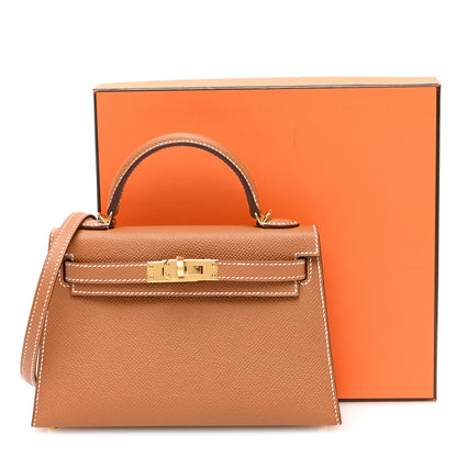 Hermes Epsom Mini Kelly Sellier 20 Gold 11 of 11