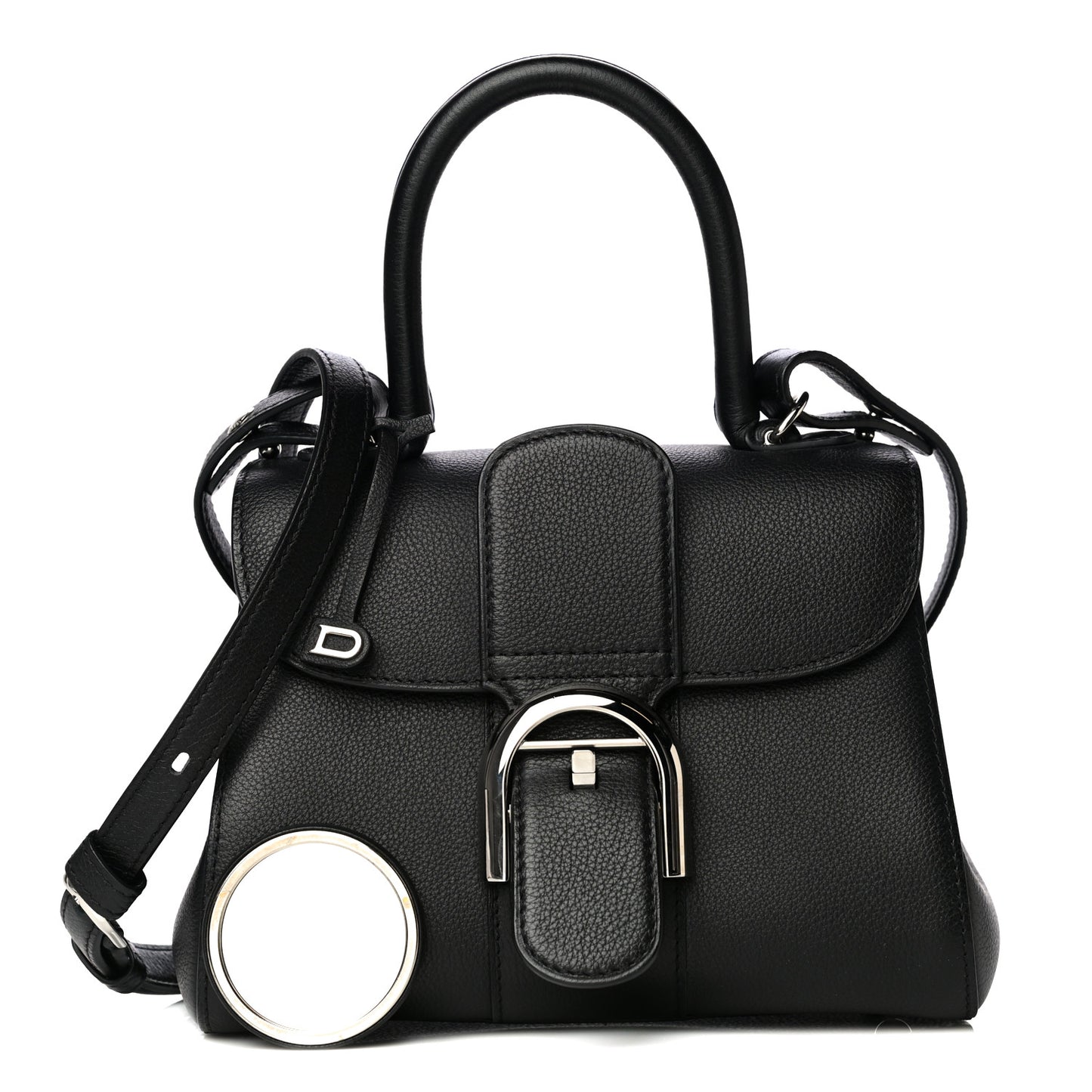 Calfskin Mini Brillant Satchel Black