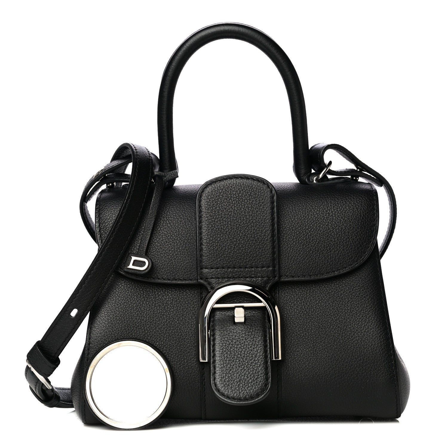 Delvaux Calfskin Mini Brillant Satchel Black 1 of 10