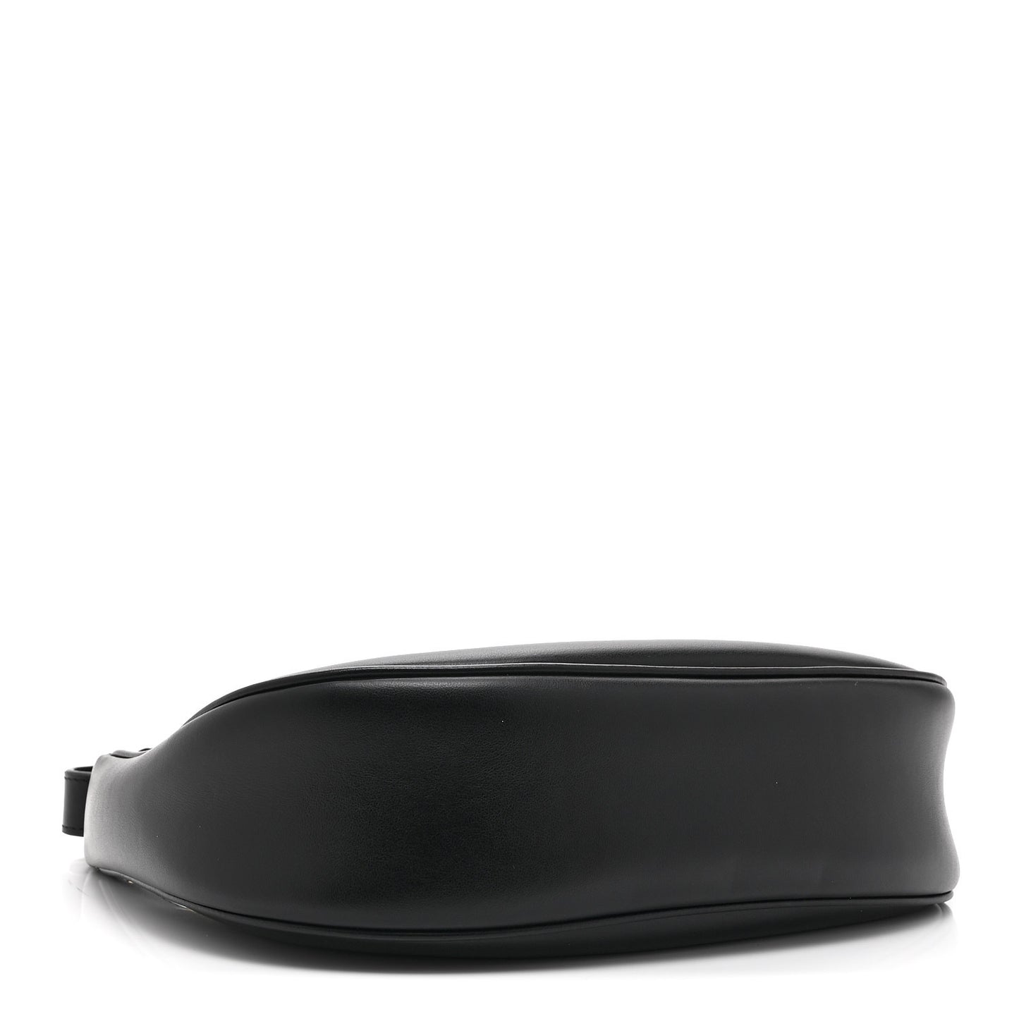 Smooth Calfskin Medium Strap Ava Triomphe Shoulder Bag Black