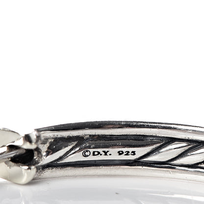 David Yurman Sterling Silver Stax Hoop Earrings 4 of 4