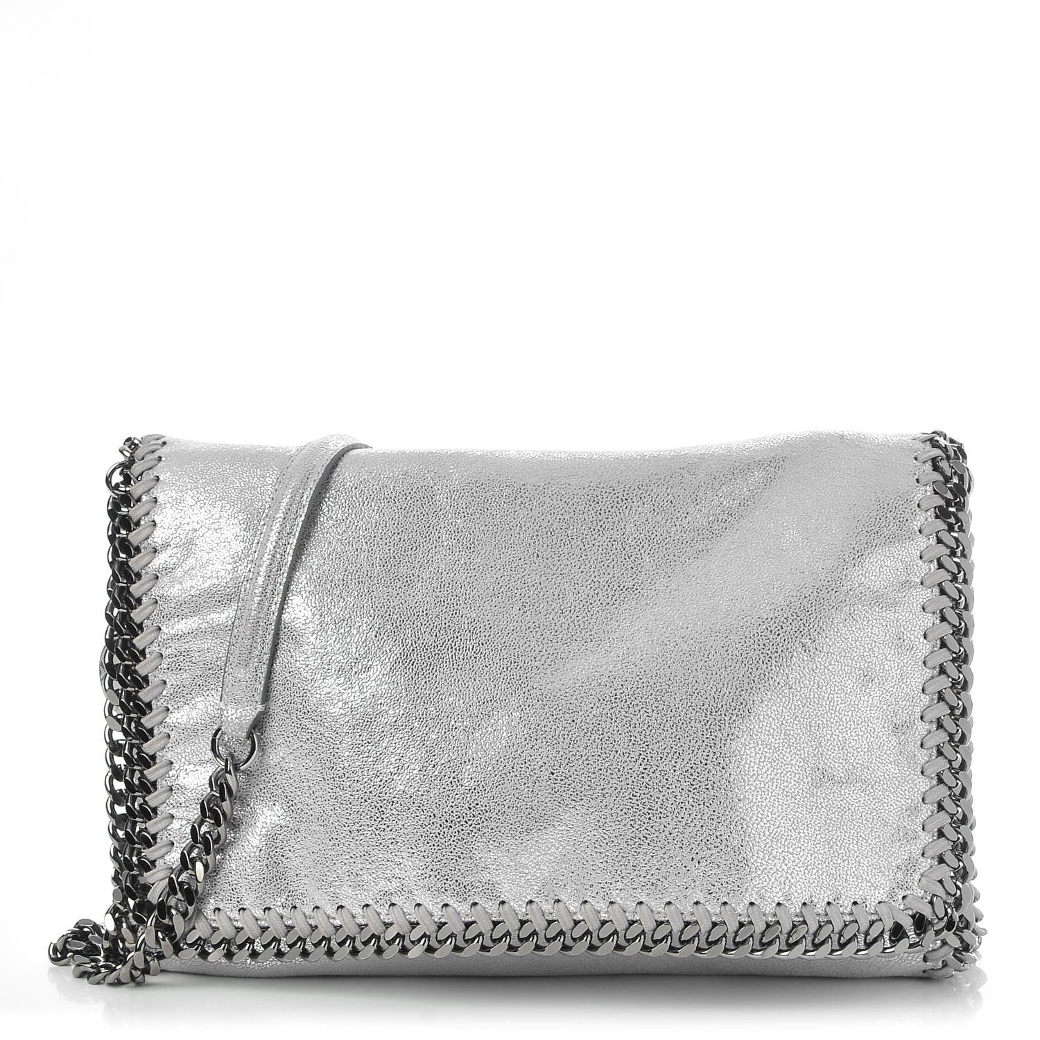 Stella McCartney Shaggy Deer Falabella Messenger Silver 1 of 11