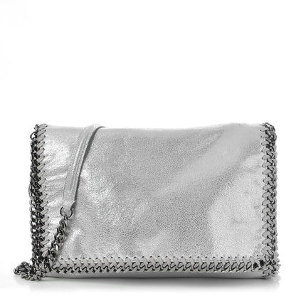Stella McCartney Shaggy Deer Falabella Messenger Silver 1 of 11