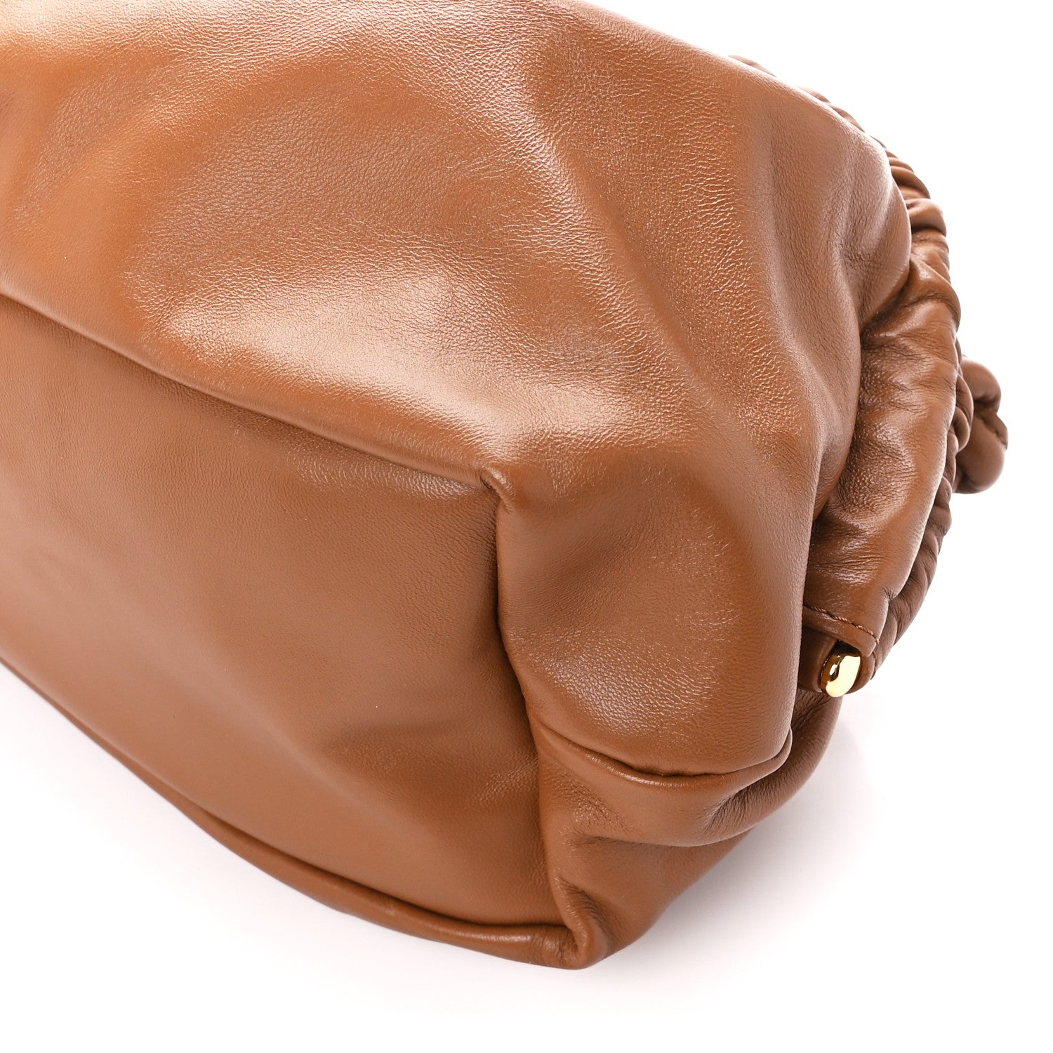 Mansur Gavriel Lambskin Cloud Clutch Caramel 10 of 10