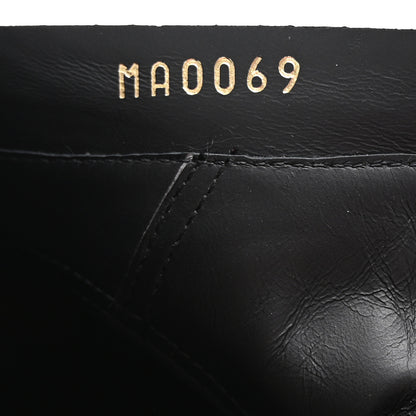 Louis Vuitton Grained Calfskin Fur Platform Ankle Boots 37.5 Black 9 of 9
