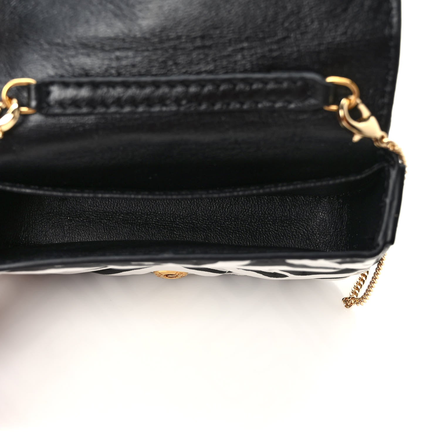 Fendi X JOSHUA VIDES Nappa Vitello King FF Embossed Nano Baguette Charm White Black 5 of 8