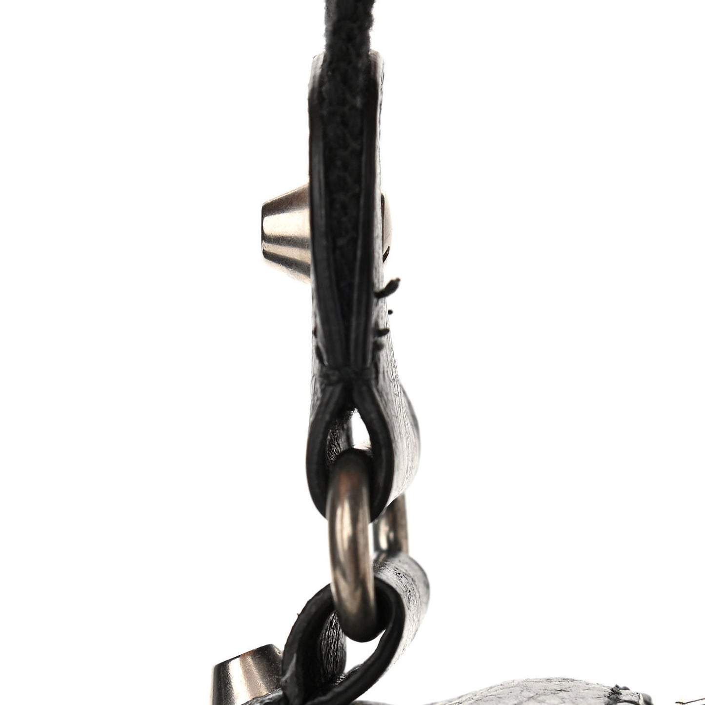 Agneau Classic Silver Hardware Reporter Shoulder Bag Black