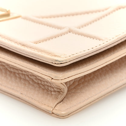 Christian Dior Grained Calfskin Diorama Wallet on Chain Pouch Rose Poudre 8 of 9