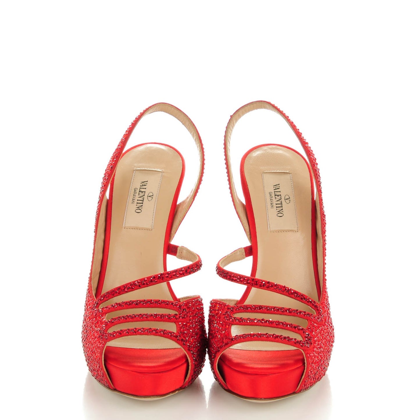 Suede Strass Crystal Peep Toe Half d'Orsay Slingback Platforn Sandals 36 Red
