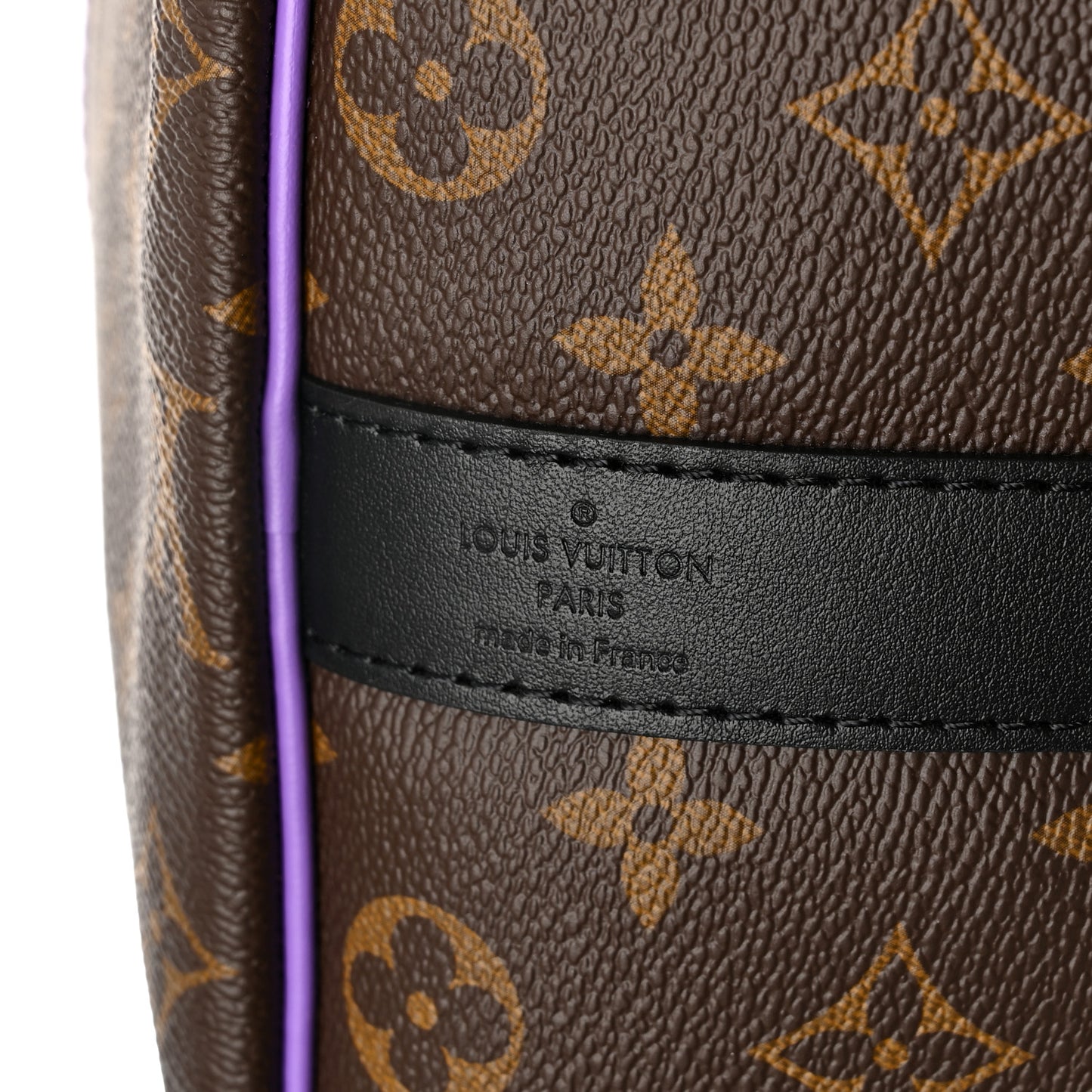 Monogram Macassar LV Colormania Keepall Bandouliere 50 Purple
