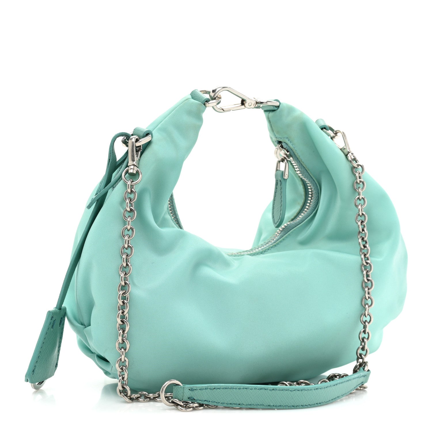 Prada Tessuto Nylon Saffiano Re-Edition 2006 Shoulder Bag Giada 3 of 11