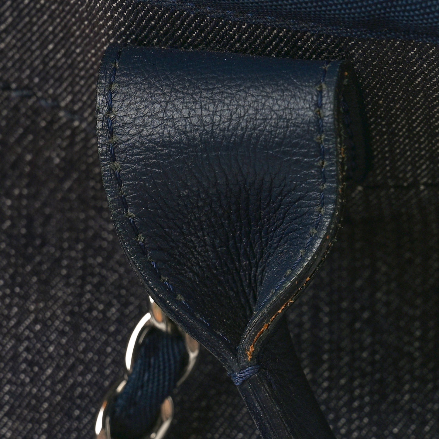 Denim Medium Deauville Tote Dark Blue