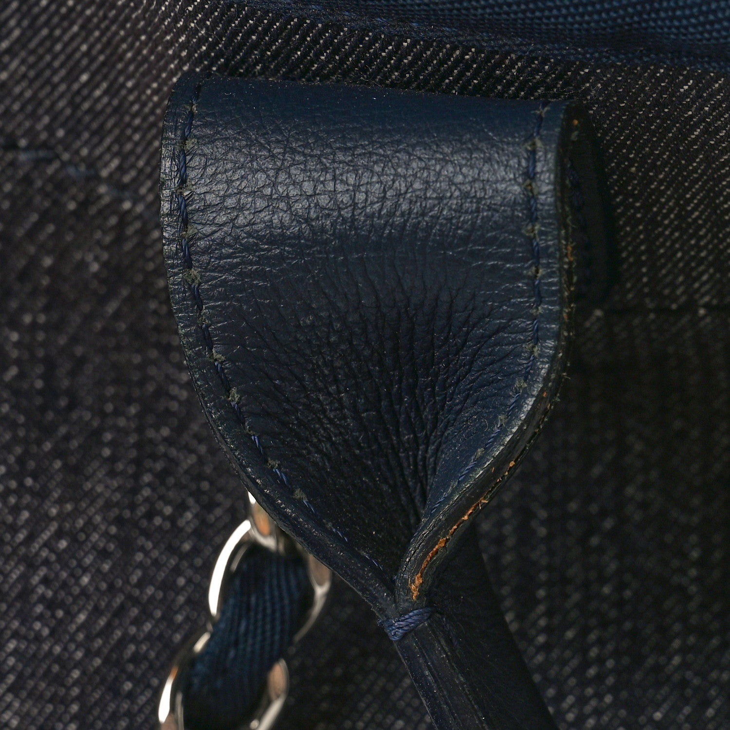 Chanel Denim Medium Deauville Tote Dark Blue 14 of 15