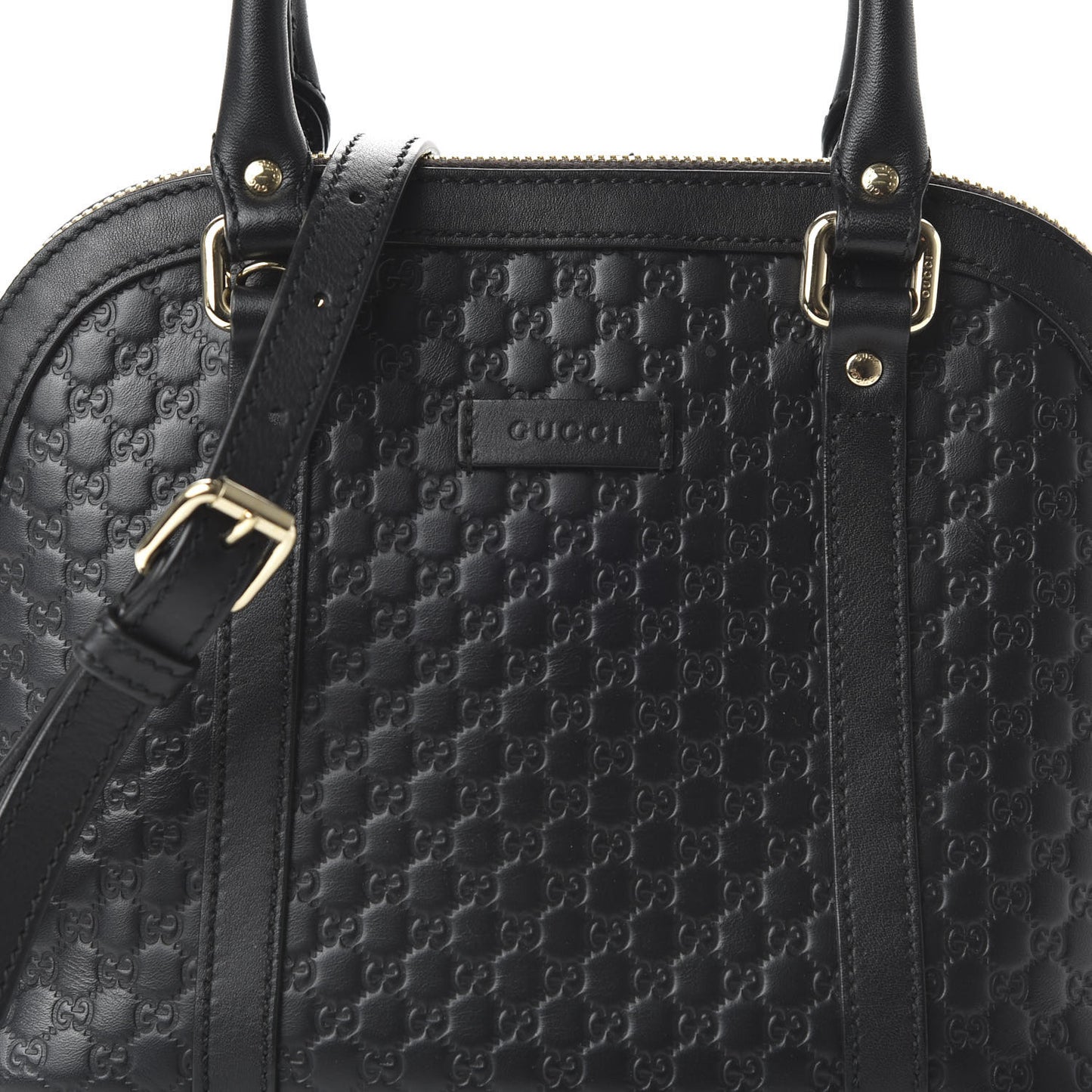 Microguccissima Mini Dome Bag Black