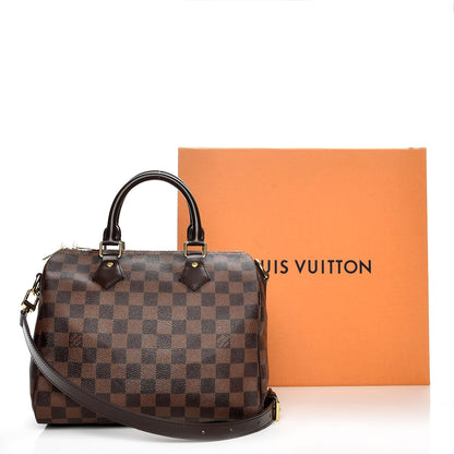 Louis Vuitton Damier Ebene Speedy Bandouliere 25 10 of 10