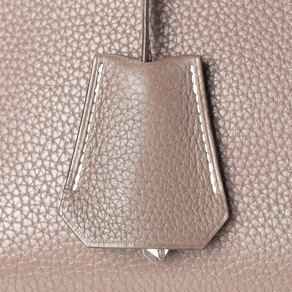 Hermes Taurillon Clemence Shoulder Kelly 40 Etoupe 23 of 38