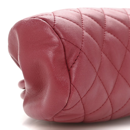 Chanel Lambskin Quilted Timeless Clutch Red 9 of 12