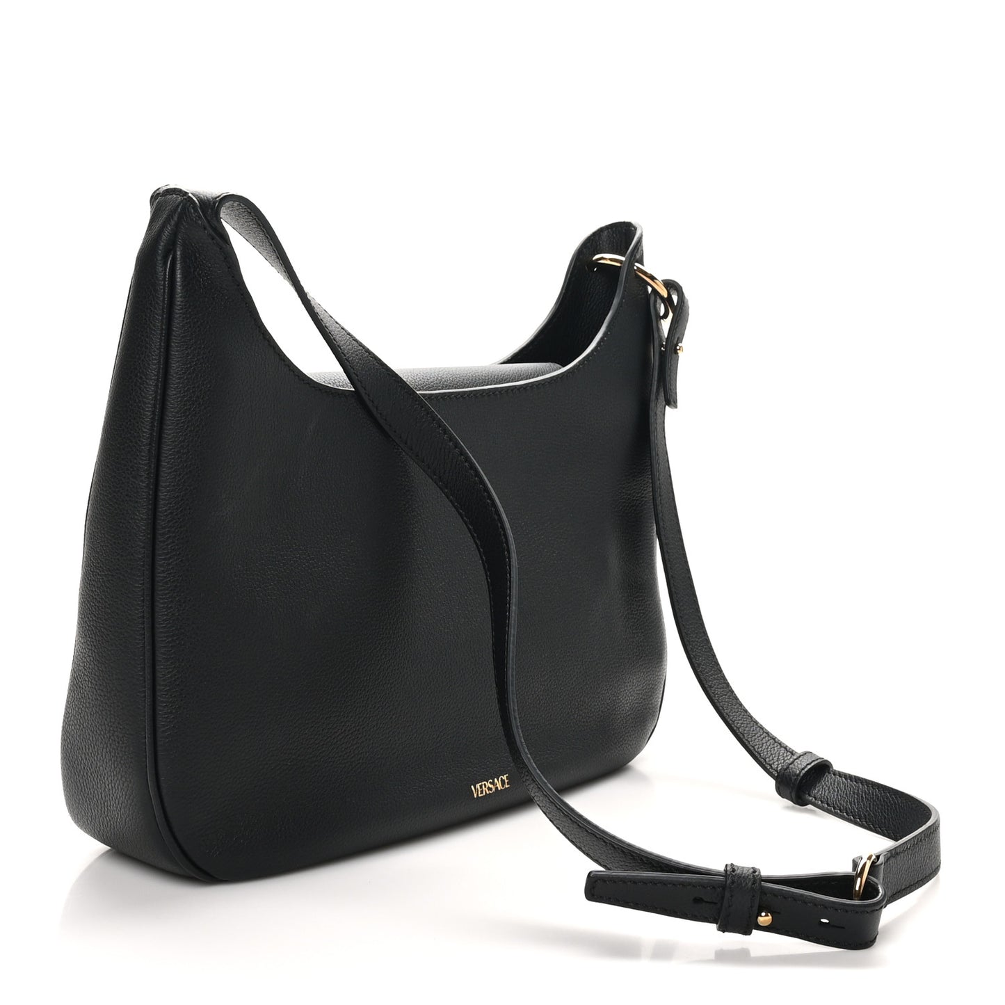 Calfskin La Medusa Medium Hobo Black