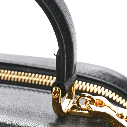 Gucci Sakai Be Green Calfskin Diagonal Stitched Blondie Top Handle Bag Black 11 of 11