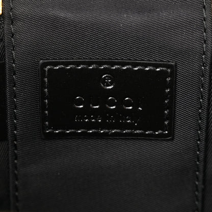 Gucci Calfskin Mini Bamboo Top Handle Shoulder Bag Black 6 of 11