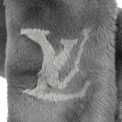 Louis Vuitton Rabbit Fur Echarpe Rex Stole Grey 2 of 3