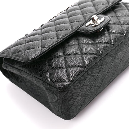 Chanel Caviar Quilted Medium Double Flap Black 10 of 12
