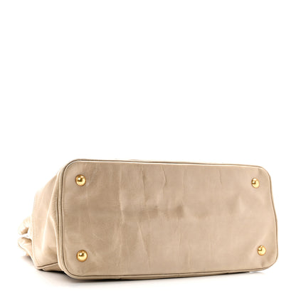 Prada Vitello Shine Shopping Satchel Pomice 4 of 9