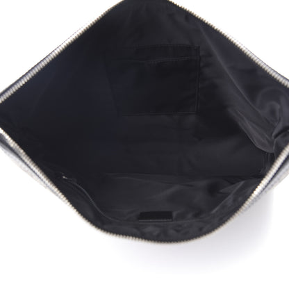 Gucci GG Supreme Monogram Calfskin Web Medium Flat Messenger Bag Beige Ebony Black 5 of 10