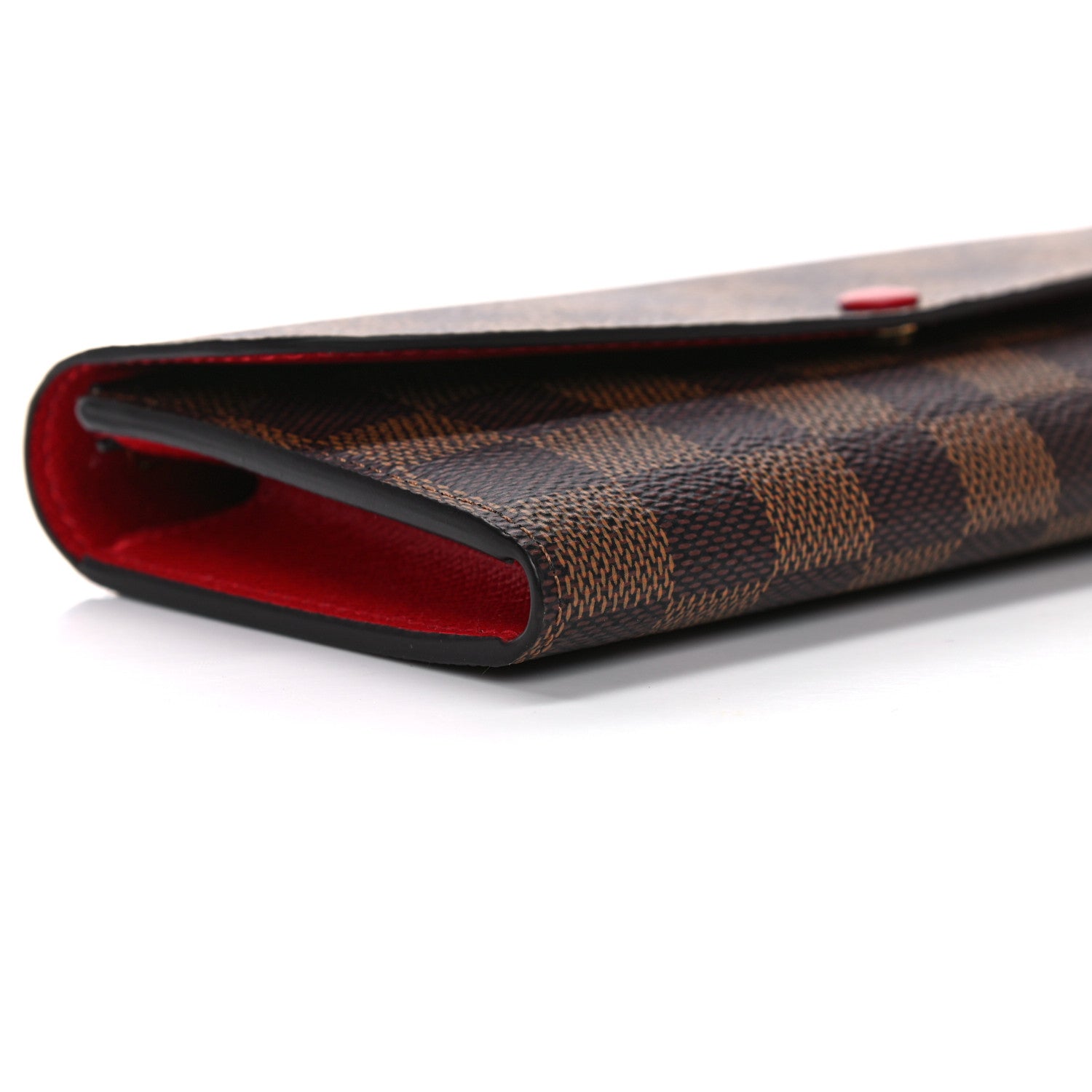 Louis Vuitton Damier Ebene Emilie Wallet Red 8 of 11