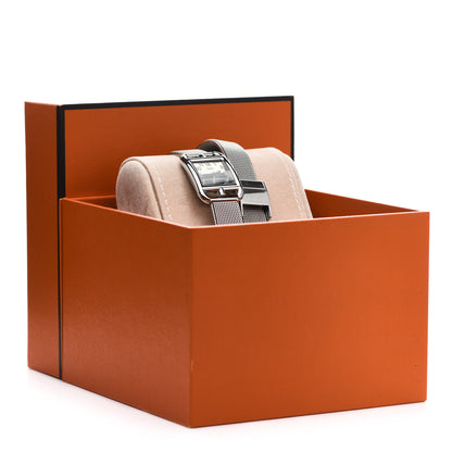 Hermes Stainless Steel 23mm Cape Cod Double Tour Quartz Watch Silver 5 of 5