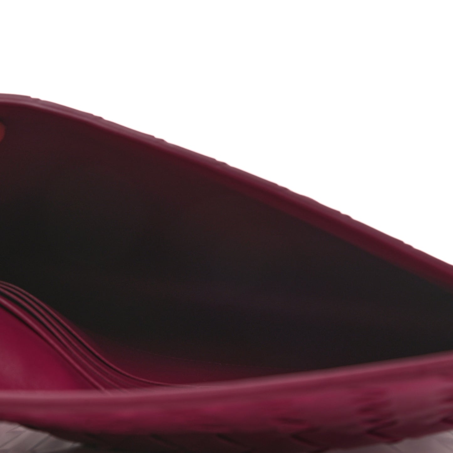Nappa Intrecciato Flap Pouch Cinnabar