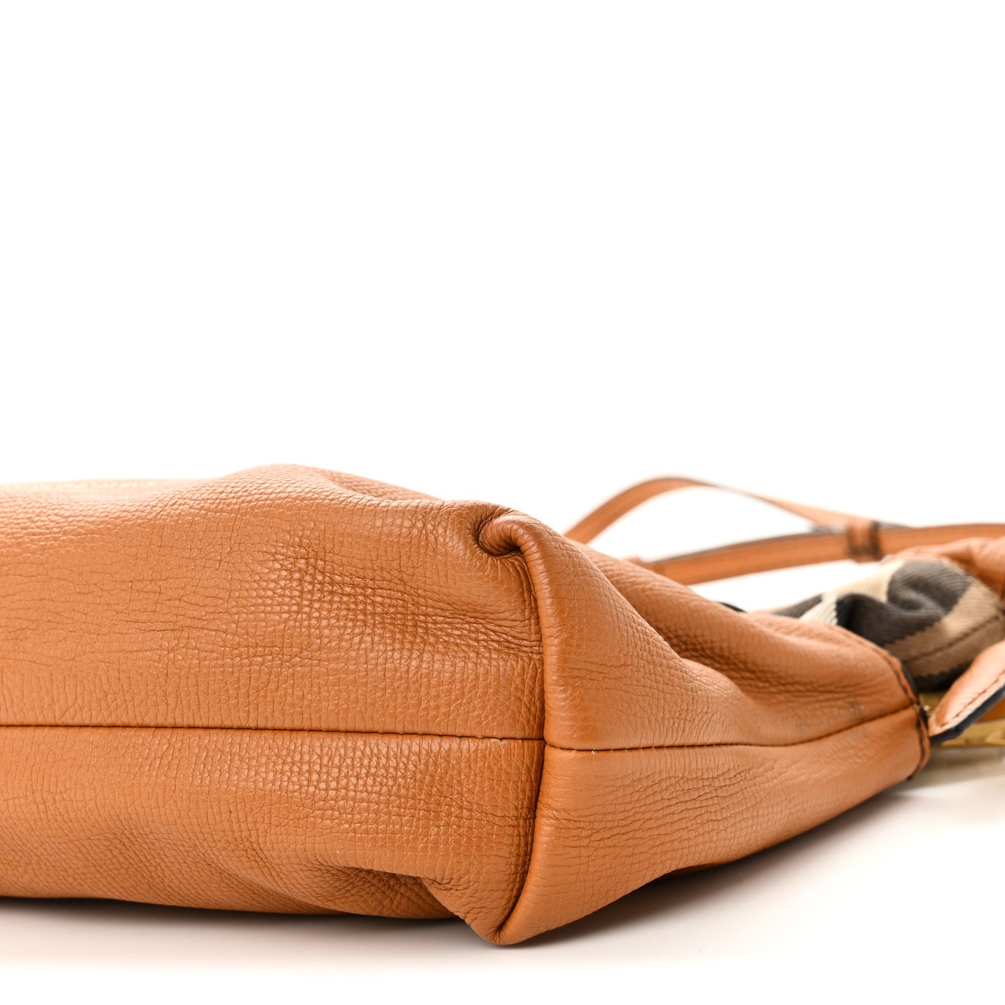 Calfskin House Check Little Crush Cognac