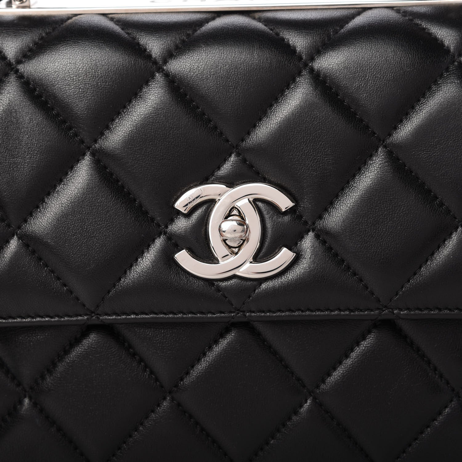 Chanel Lambskin Quilted Small Trendy CC Dual Handle Flap Bag Black 10 of 10
