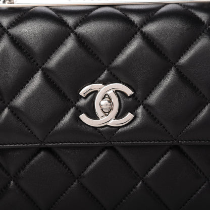 Chanel Lambskin Quilted Small Trendy CC Dual Handle Flap Bag Black 10 of 10