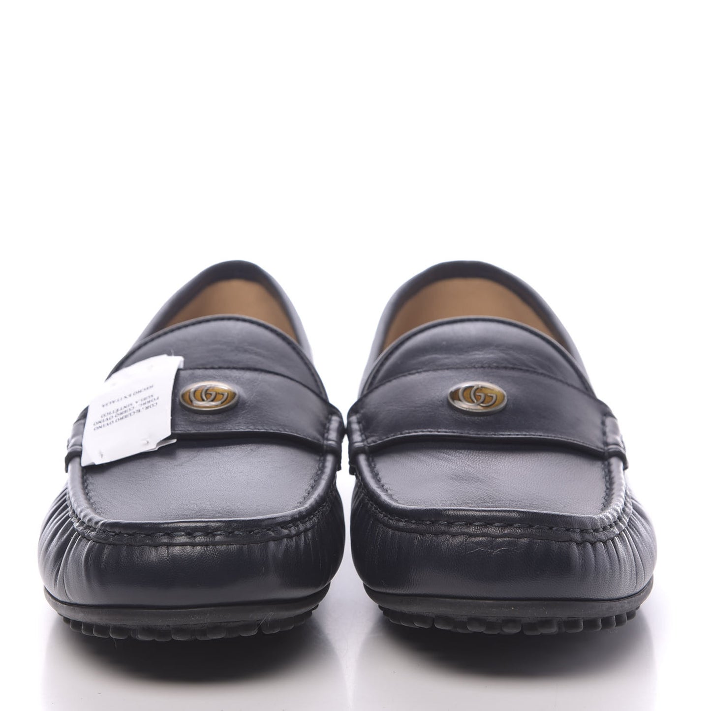 Nappa Mens GG Driver Loafers 9 Blue