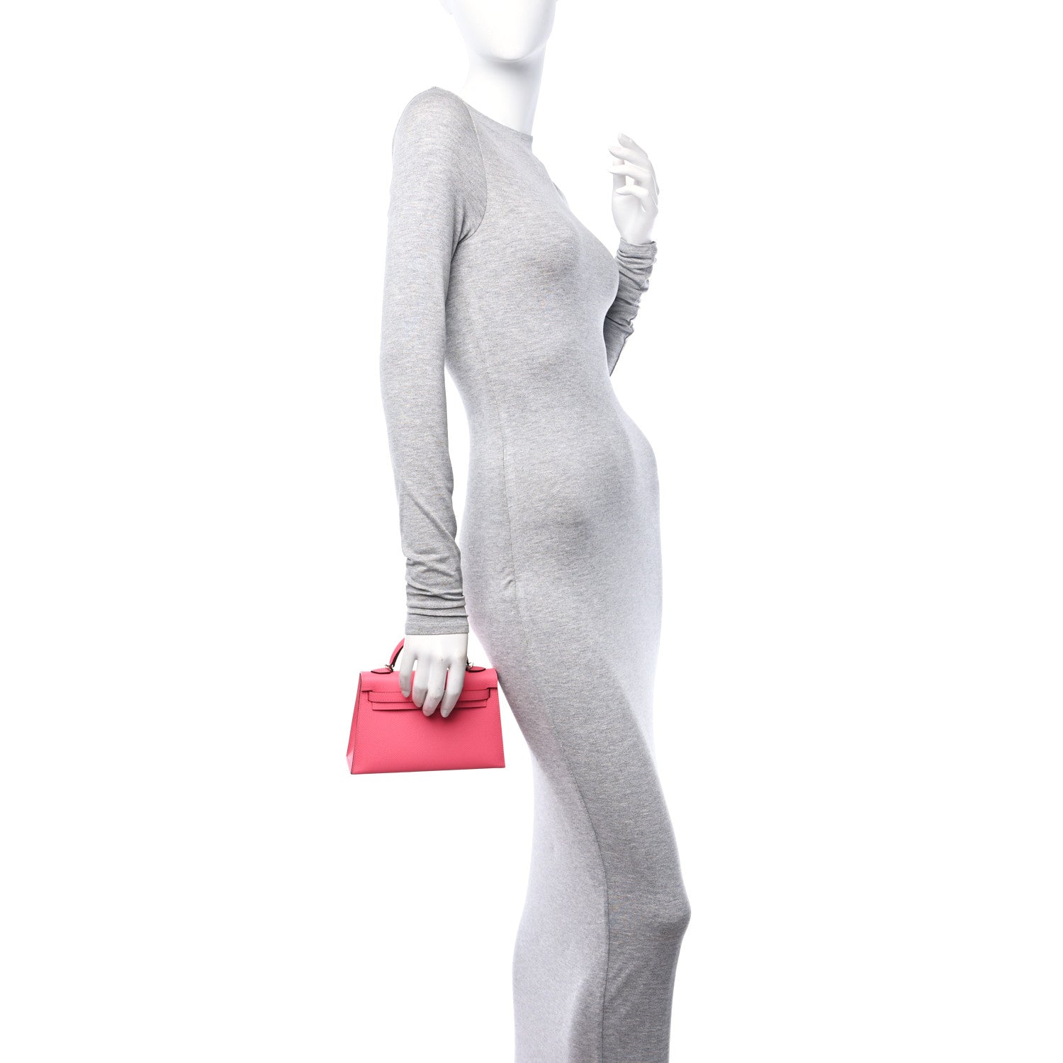 Hermes Epsom Mini Kelly Sellier 20 Rose Azalee 2 of 11