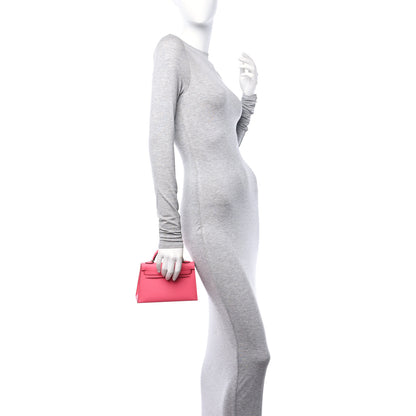 Hermes Epsom Mini Kelly Sellier 20 Rose Azalee 2 of 11