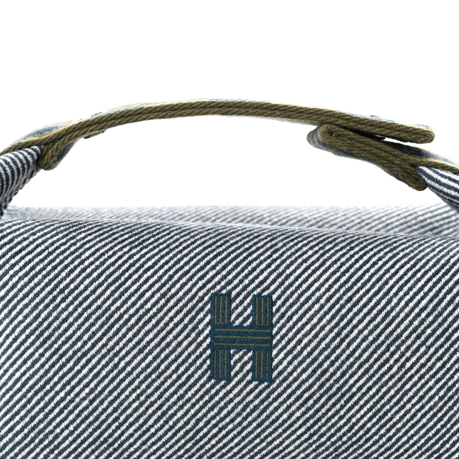 Hermes Wool Small Bride-A-Brac H Natte Pouch Bleu Abysse 7 of 9
