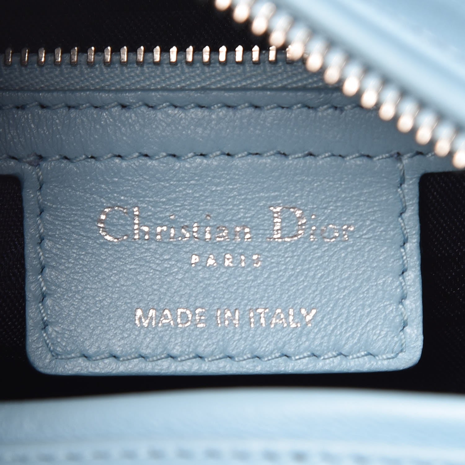 Christian Dior Lambskin Cannage Medium Lady Dior Light Blue 7 of 10