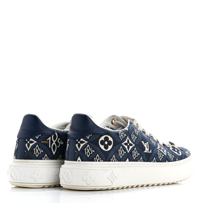 Louis Vuitton Jacquard Since 1854 Time Out Sneakers 36.5 Blue 5 of 12
