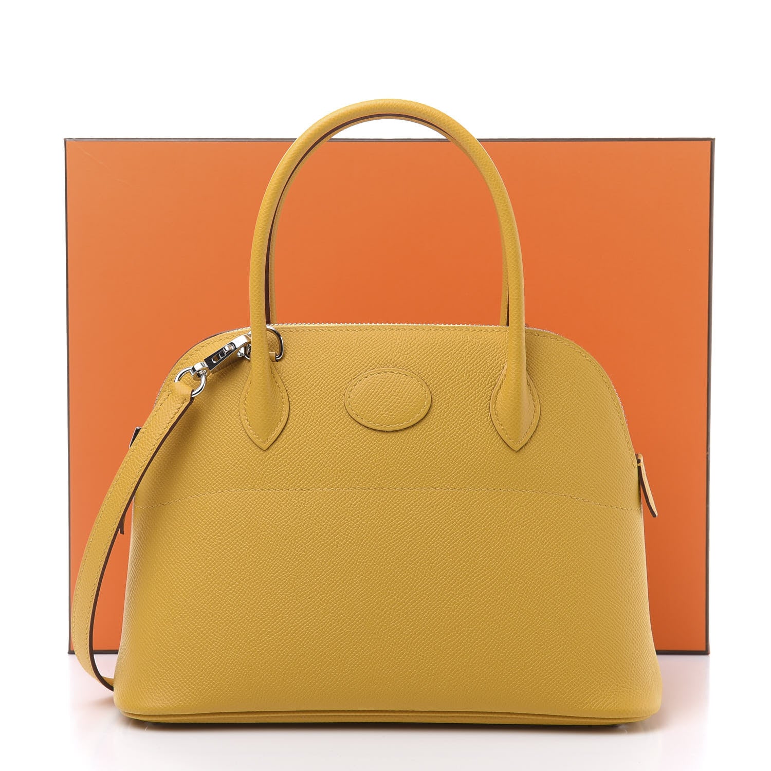 Hermes Epsom Bolide 27 Jaune Ambre 12 of 12