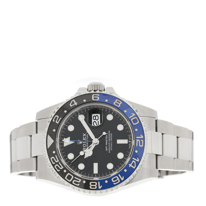 Rolex Stainless Steel 40mm Oyster Perpetual Date GMT Master II Batman Watch Black 126710BLNR 2 of 5