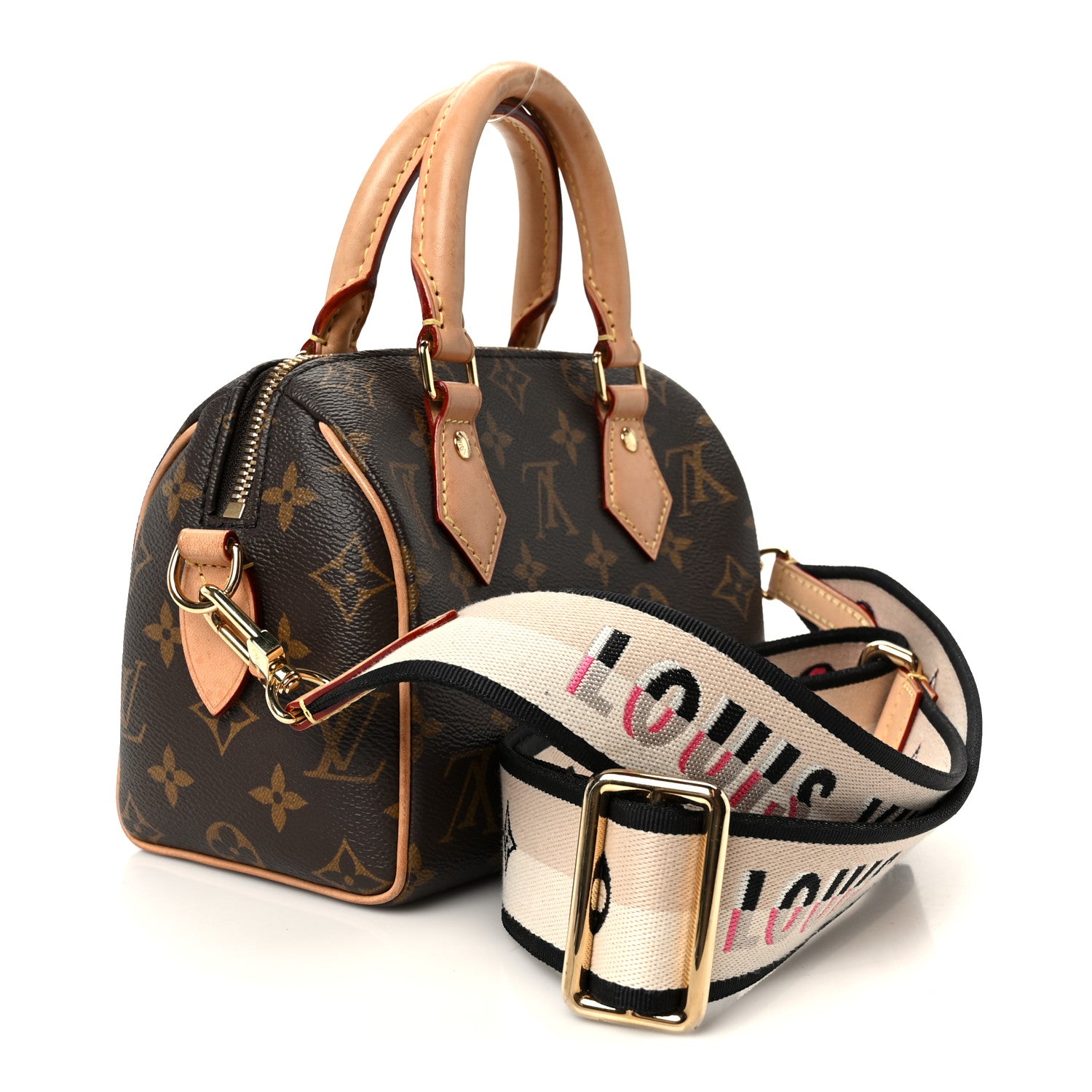 Louis Vuitton Monogram Speedy Bandouliere 20 Black 3 of 11